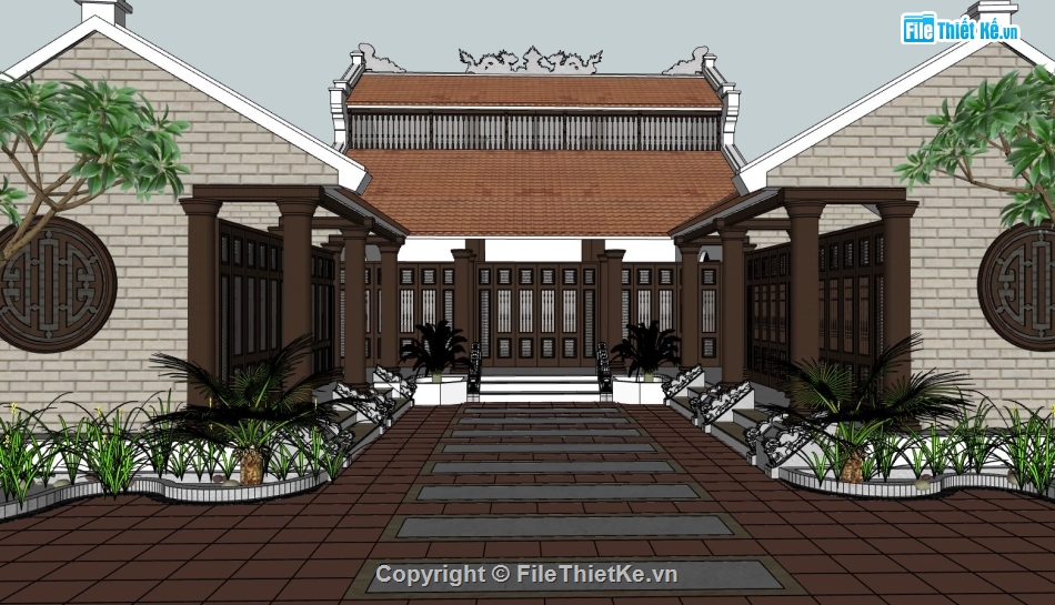 nhà thờ,file sketchup nhà thờ,sưu tầm nhà thờ họ