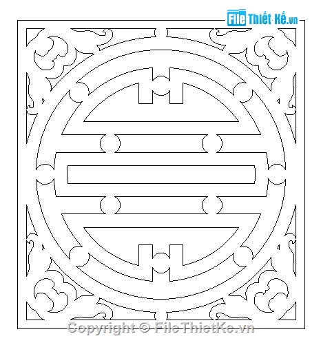 Chữ Thọ CNC đẹp,Dxf chữ Thọ CNC,File dxf chữ Thọ CNC