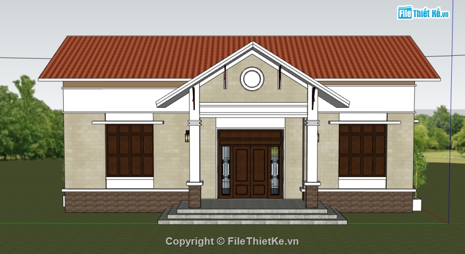 file sketchup nhà mái thái 1 tầng,model sketchup nhà mái thái 1 tầng,sketchup nhà mái thái 1 tầng,3d sketchup nhà mái thái 1 tầng