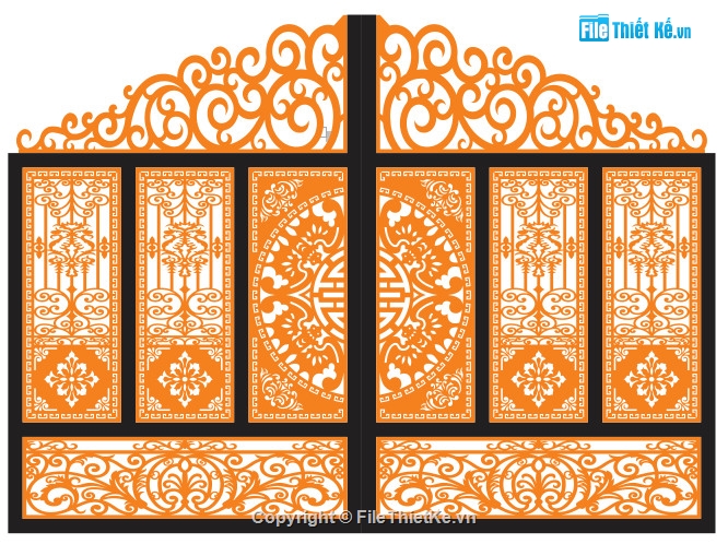 File dxf cổng cnc,File autocad cổng cnc đẹp,Mẫu cổng cnc đẹp