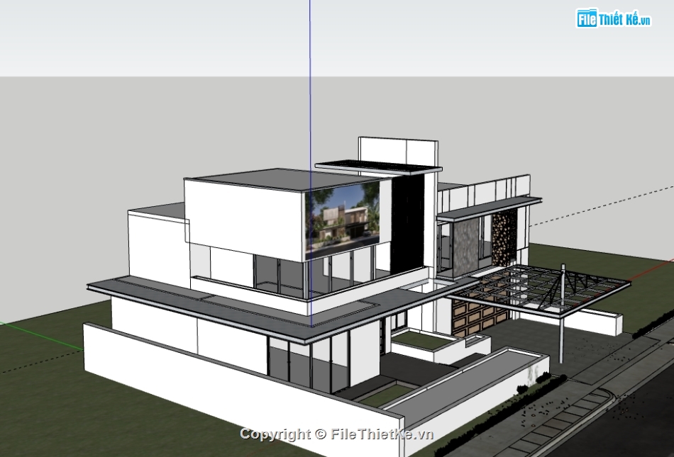 nhà phố 2 tầng file su,nhà phố 2 tầng,File su  nhà phố 2 tầng,File sketchup nhà phố 2 tầng,model sketchup nhà phố 2 tầng