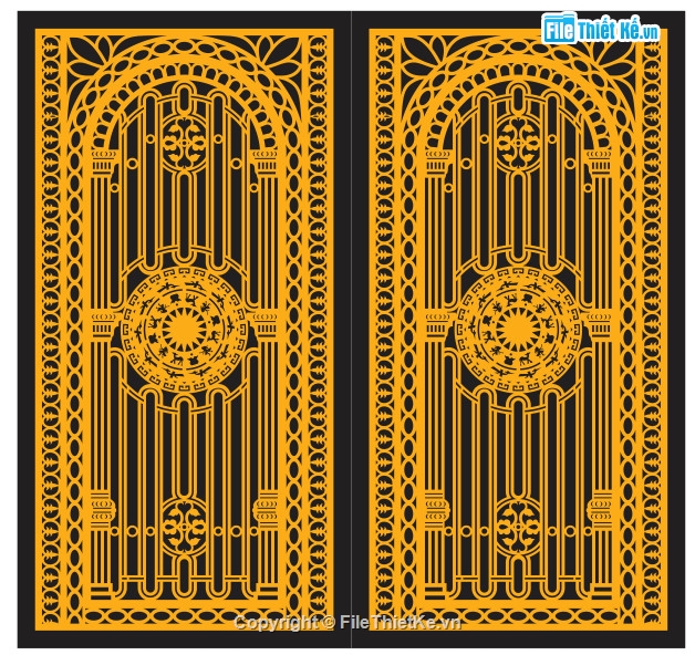 cnc cổng 2 cánh,mẫu cnc cổng 2 cánh,autocad cổng 2 cánh,file cắt cnc cổng 2 cánh