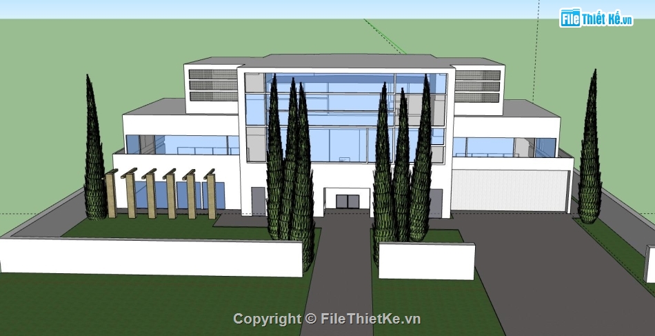 Biệt thự 2 tầng,model su biệt thự 2 tầng,biệt thự 2 tầng model su,file sketchup biệt thự 2 tầng,biệt thự 2 tầng file su