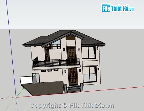 Biệt thự 2 tầng,model su biệt thự 2 tầng,file su biệt thự 2 tầng