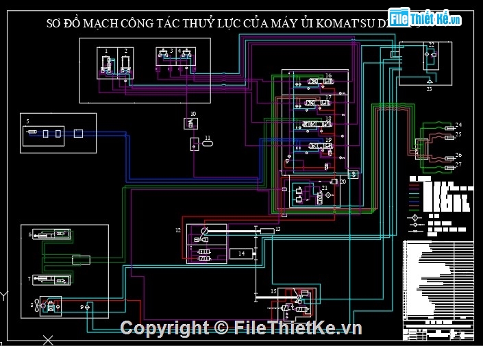 Thiết kế máy ủi,máy ủi cad,thuyết minh máy ủi