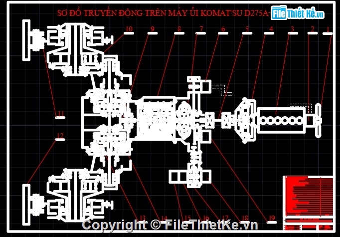 Thiết kế máy ủi,máy ủi cad,thuyết minh máy ủi