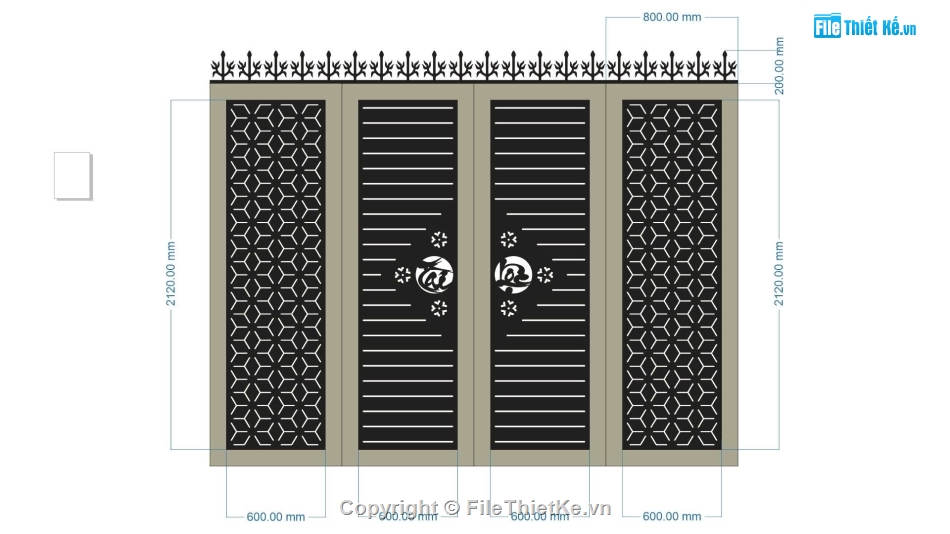 mẫu cổng 4 cánh,file cnc cổng 4 cánh,mẫu cnc cổng 4 cánh