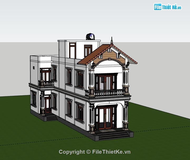 Nhà phố 2 tầng,model su nhà phố 2 tầng,file su nhà phố 2 tầng