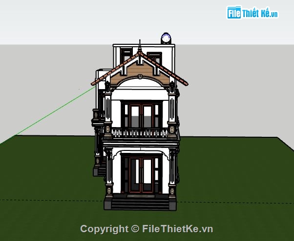 Nhà phố 2 tầng,model su nhà phố 2 tầng,file su nhà phố 2 tầng