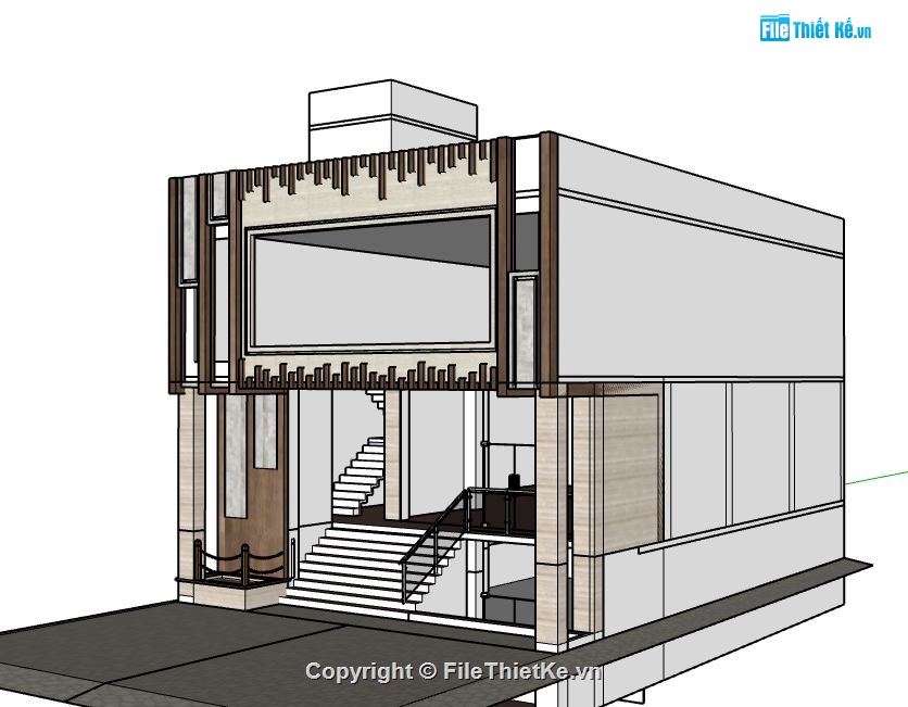 su nhà phố,file sketchup nhà phố,model su nhà phố