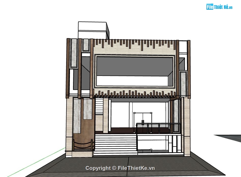 su nhà phố,file sketchup nhà phố,model su nhà phố