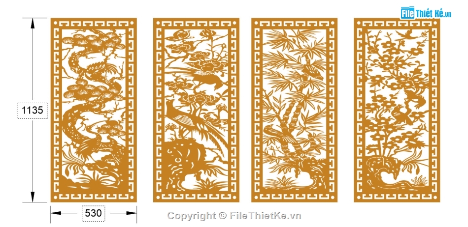 mẫu tứ quý,tứ quý dương cnc,file cnc tứ quý dương