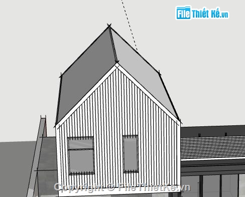 Nhà cấp 4,model su nhà cấp 4,file su nhà cấp 4,sketchup nhà cấp 4,nhà cấp 4 file su