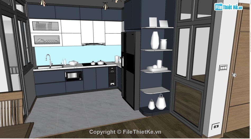 file sketchup nội thất chung cư,model su nội thất chung cư,nội thất chung cư file sketchup