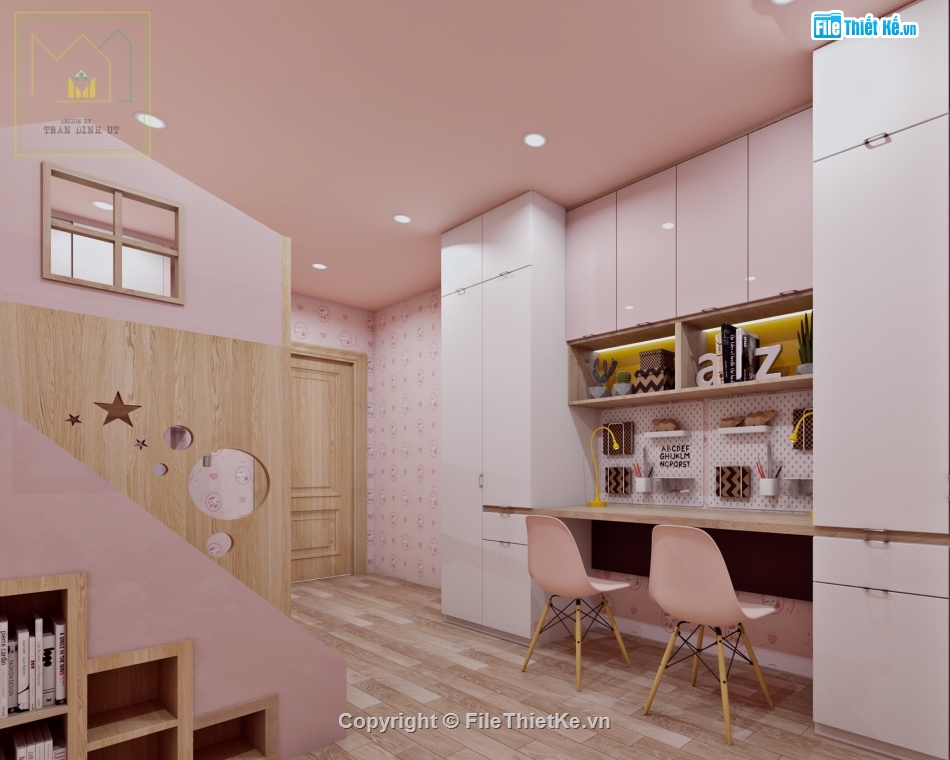 Thiết kế nội thất phòng ngủ,sketchup nội thất phòng ngủ,file sketchup phòng ngủ,nội thất phòng ngủ cho bé