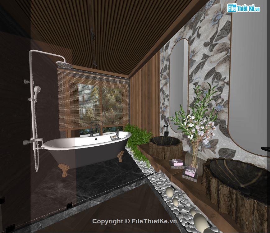 su phòng tắm,file su phòng tắm,file sketchup phòng tắm