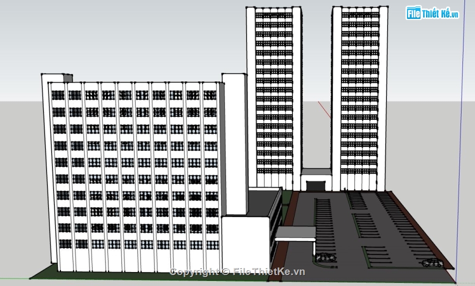 nhà đẹp file su,su tòa nhà,sketchup tòa nhà cao tầng