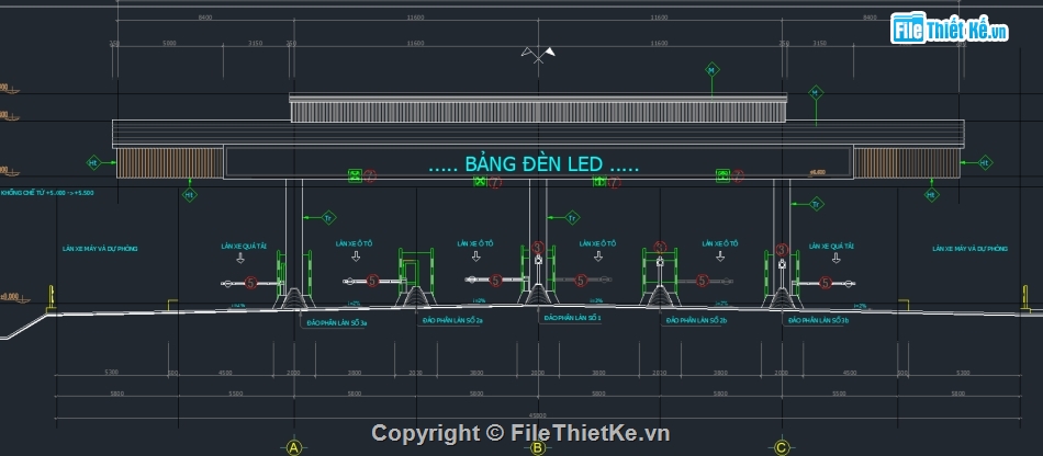 trạm thu phí,thiết kế trạm thu phí,phí