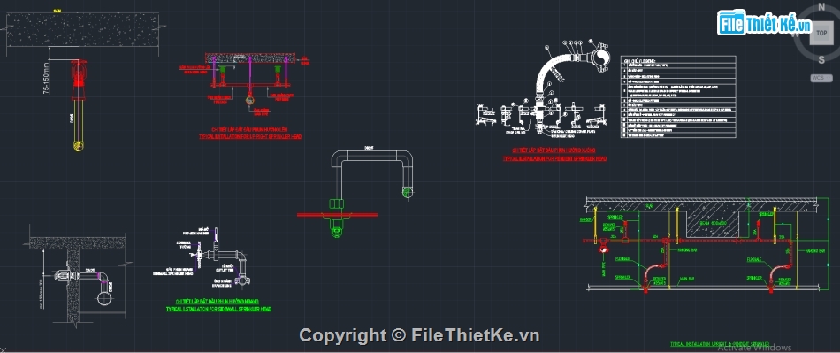 thư viện pccc,Tổng hợp thư viện pccc,chi tiết lắp đặt pccc,thư viện cad pccc,chi tiết shopdrawing pccc,cad tổng hợp hệ thống pccc