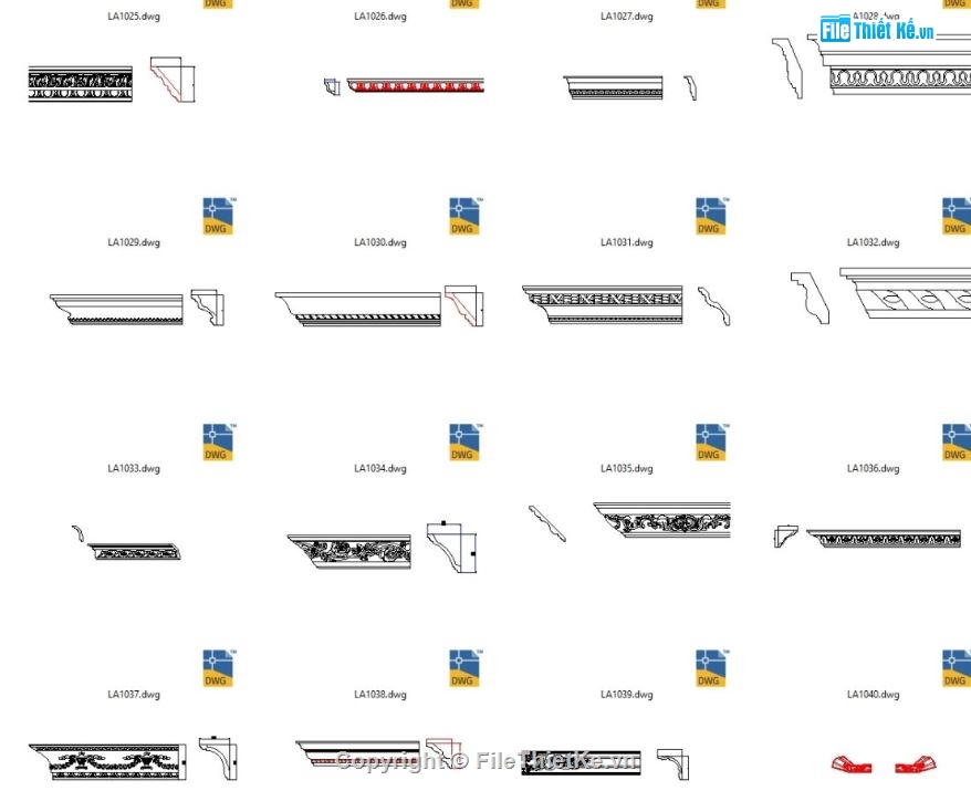 phào chỉ file cad,file cad tổng hợp phào chỉ,phào chỉ file autocad,file autocad phào chỉ