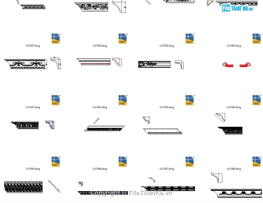 phào chỉ file cad,file cad tổng hợp phào chỉ,phào chỉ file autocad,file autocad phào chỉ