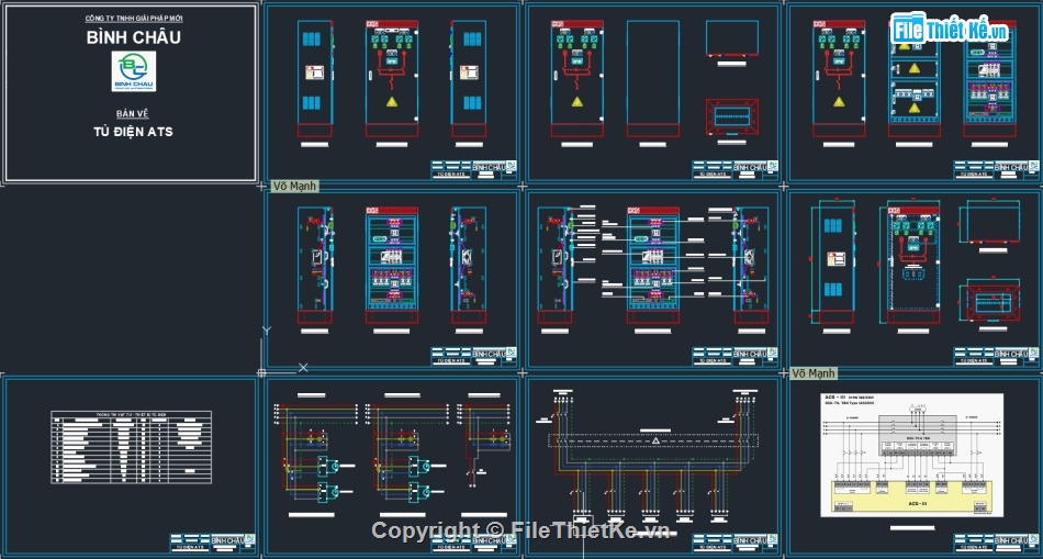 Bản vẽ thiết kế tủ điện,Bản vẽ thiết kế tủ điện chiếu sáng,Bản vẽ tủ điện Solar Inverter String,bản vẽ trạm biến áp kios,bản vẽ trạm biến áp 1 cột,ATS