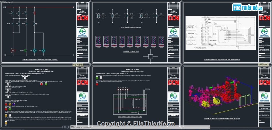 Bản vẽ thiết kế tủ điện chiếu sáng,Tủ điện điều khiển luân phiên 2 bơm nước thải,Bản vẽ autocad tủ điện MSB,Biện pháp thi công chiếu sáng,Bản vẽ thiết kế tủ điện DB,biến tần