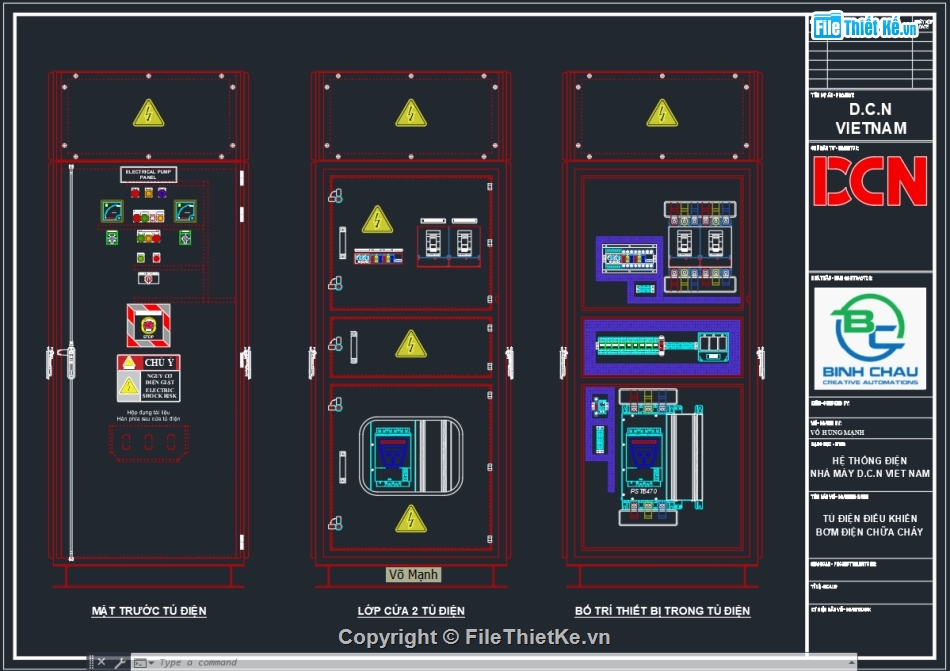 Bản vẽ thiết kế tủ điện chiếu sáng,Tủ điện điều khiển luân phiên 2 bơm nước thải,Bản vẽ autocad tủ điện MSB,Biện pháp thi công chiếu sáng,Bản vẽ thiết kế tủ điện DB,biến tần