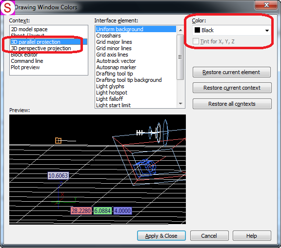 Cài đặt giao diện nền đen,các lệnh vẽ cơ bản AutoCAD 3D