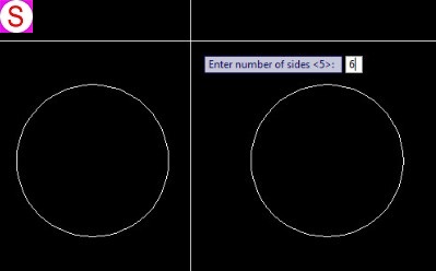 Vẽ đa giác đều, Vẽ đa giác đều trong AutoCAD