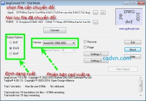 chuyển file,autocad, đời cao về đời thấp