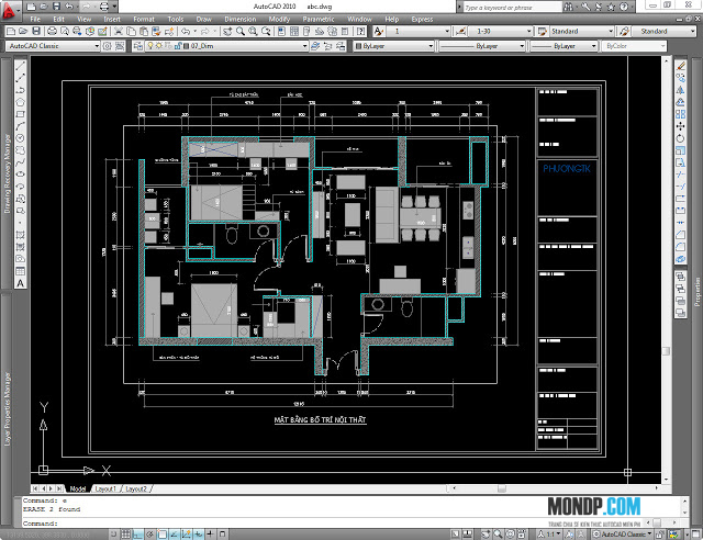 Bản Vẽ Layout Ra Model,Cách Xuất Bản Vẽ 