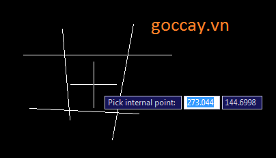 Lệnh Boundary, AutoCAD,tạo hình 2D,đối tượng ,2D, giao nhau