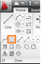 lệnh polygon, vẽ đa giác, autocad