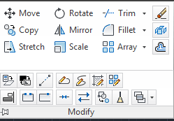 công cụ Modify, autocad,  lệnh modify