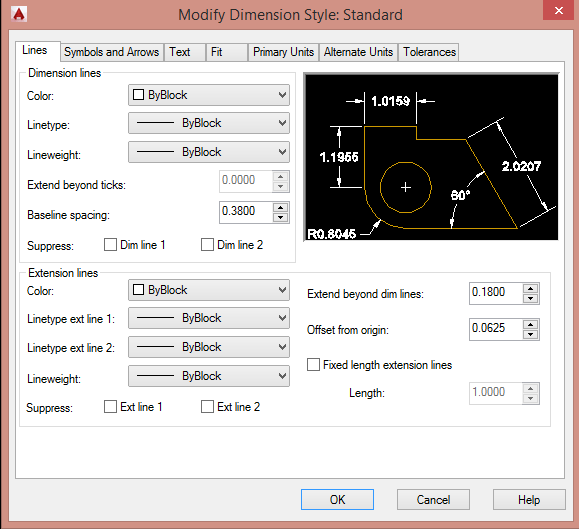 đường Dimension, quản lý layer, autocad