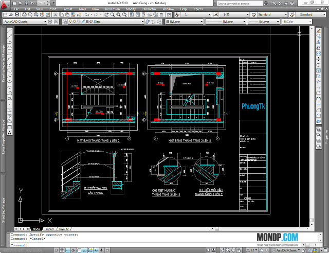 Xuất Tỷ Lệ Từ Layout Ra Model,Bản Vẽ Có Nhiều Tỷ Lệ