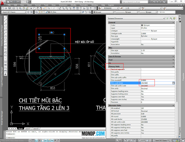 Xuất Tỷ Lệ Từ Layout Ra Model,Bản Vẽ Có Nhiều Tỷ Lệ