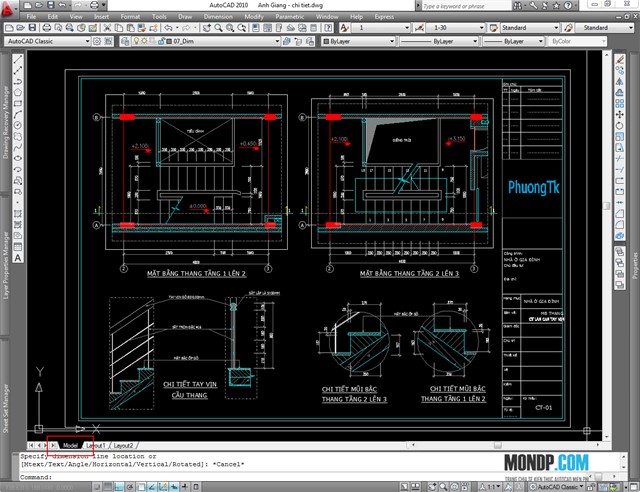 Xuất Tỷ Lệ Từ Layout Ra Model,Bản Vẽ Có Nhiều Tỷ Lệ